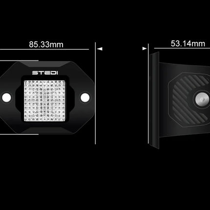 STEDI ST-04-G1-002 G1 Black Flush Work Light CREE XP-L2