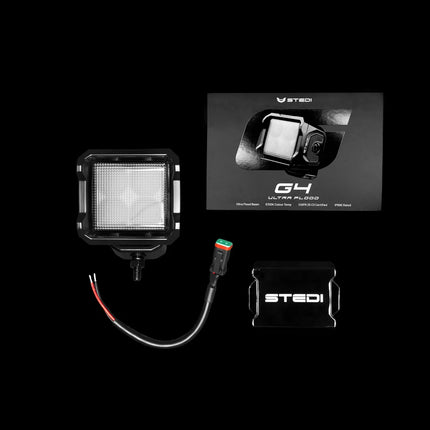 STEDI ST-04-G4-004 G4 Black Ultra Flood Work Light 80° IP68