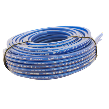 Stinger ST12SPKB 12 Meter Roll 12GA Blue Speaker Cable