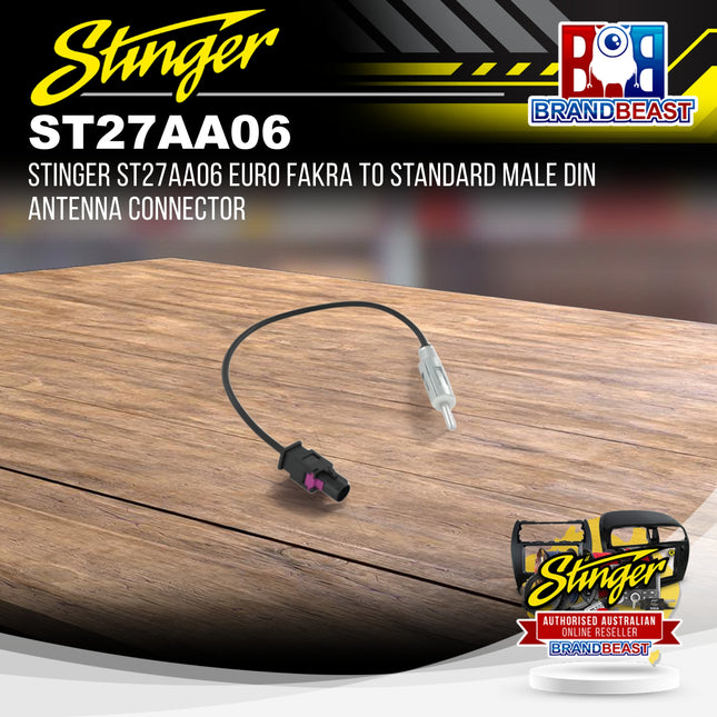 Stinger ST27AA06 Euro FAKRA To Standard Male DIN Antenna Connector