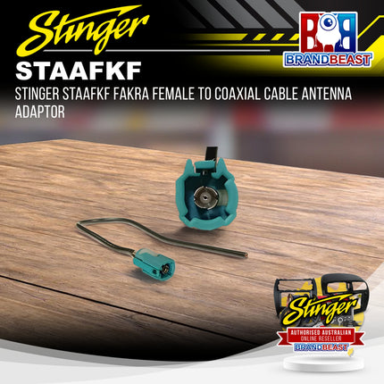 Stinger STAAFKF Fakra Female To Coaxial Cable Antenna Adaptor
