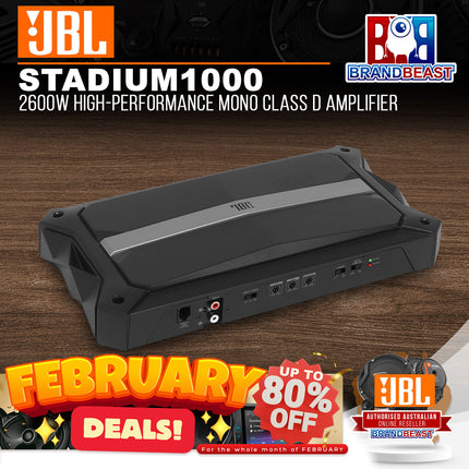 JBL Stadium 1000 2600W High-Performance Mono Class D Amplifier