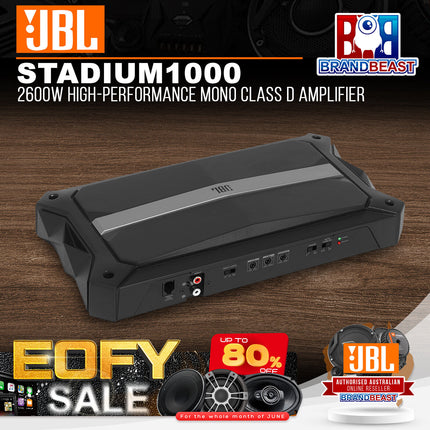 JBL Stadium 1000 2600W High-Performance Mono Class D Amplifier