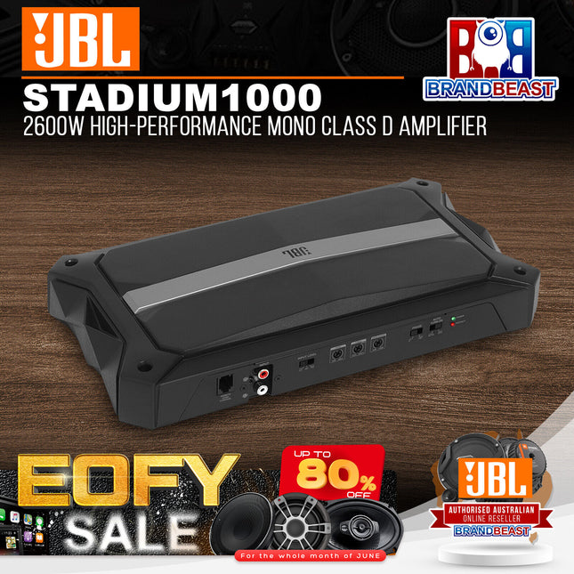 JBL Stadium 1000 2600W High-Performance Mono Class D Amplifier