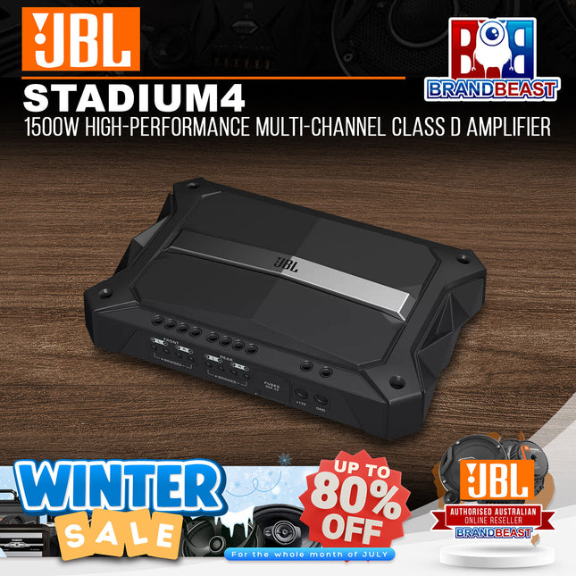 JBL Stadium 4 1500W High-Performance Multi-Channel Class D Amplifier
