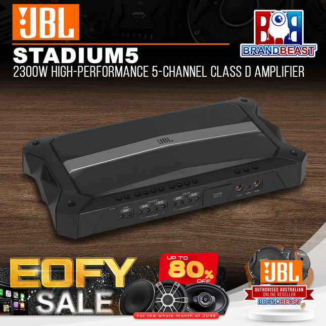 JBL Stadium 5 2300W High-Performance 5-Channel Class D Amplifier