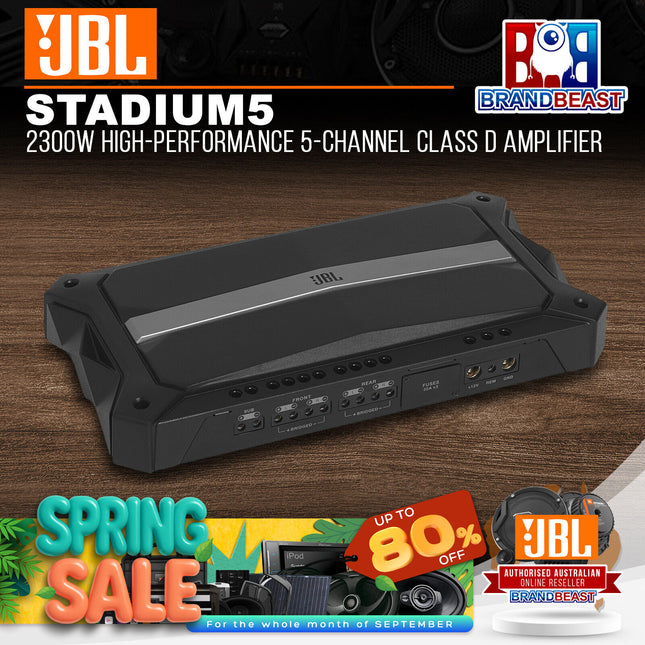 JBL Stadium 5 2300W High-Performance 5-Channel Class D Amplifier