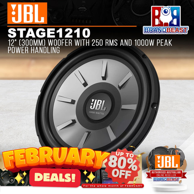 JBL STAGE 1210 12" 300mm Stage Series 1000W Component Subwoofer