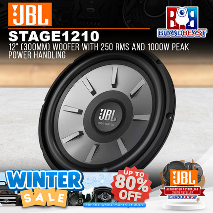 JBL STAGE 1210 12" 300mm Stage Series 1000W Component Subwoofer