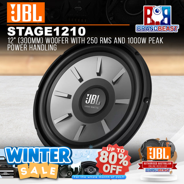 JBL STAGE 1210 12" 300mm Stage Series 1000W Component Subwoofer