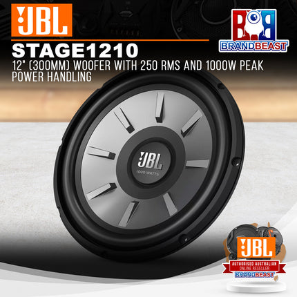 JBL STAGE 1210 12" 300mm Stage Series 1000W Component Subwoofer