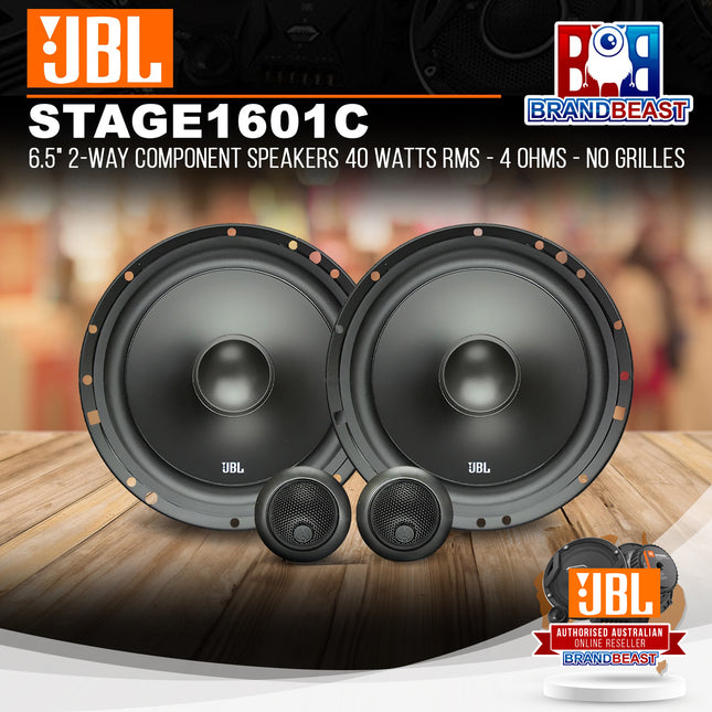 JBL Stage1 601C 6.5" 2-Way Component Speakers 40 Watts RMS - 4 Ohms - No Grilles