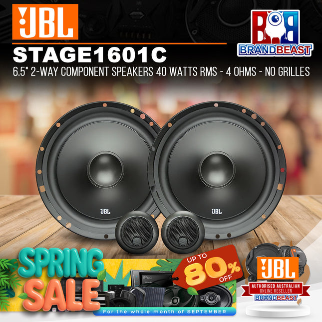 JBL Stage1 601C 6.5" 2-Way Component Speakers 40 Watts RMS - 4 Ohms - No Grilles
