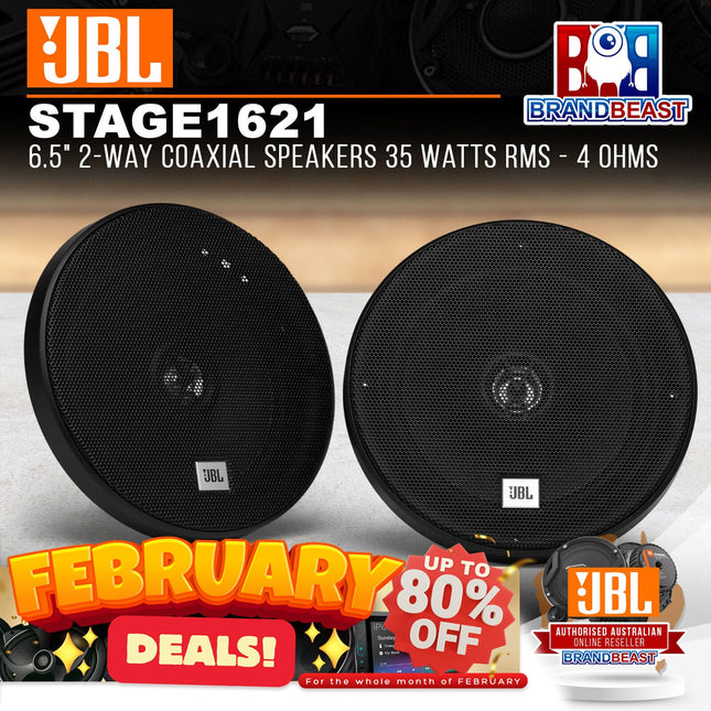 JBL STAGE 1621 6.5" 2-Way Coaxial Speakers 35 Watts RMS - 4 Ohms