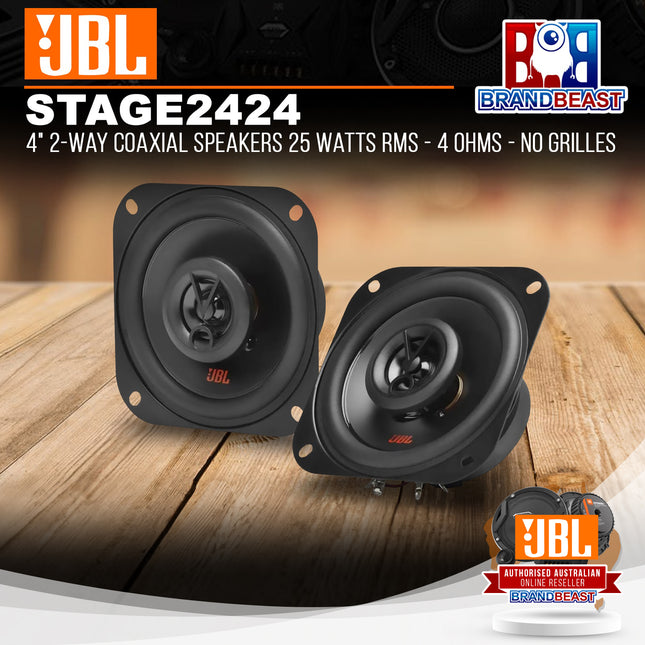 JBL STAGE2 424 4" 150W 2-Way Coaxial Speaker System - Pair