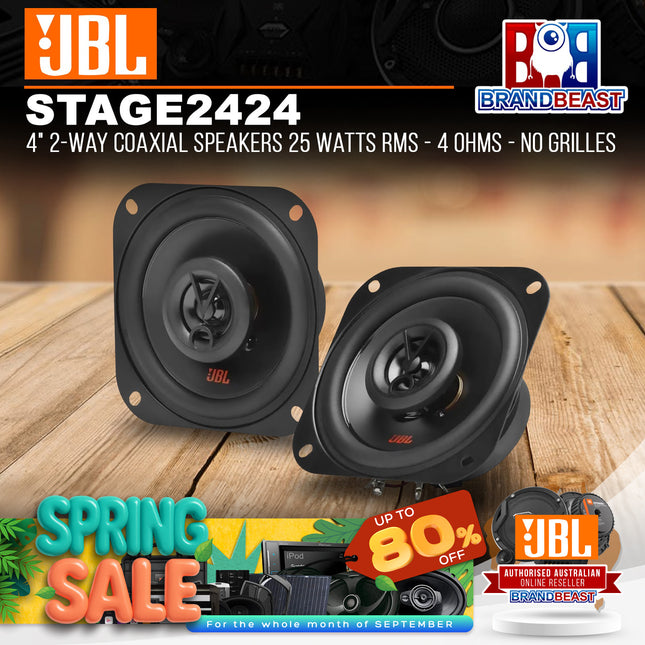 JBL STAGE2 424 4" 150W 2-Way Coaxial Speaker System - Pair