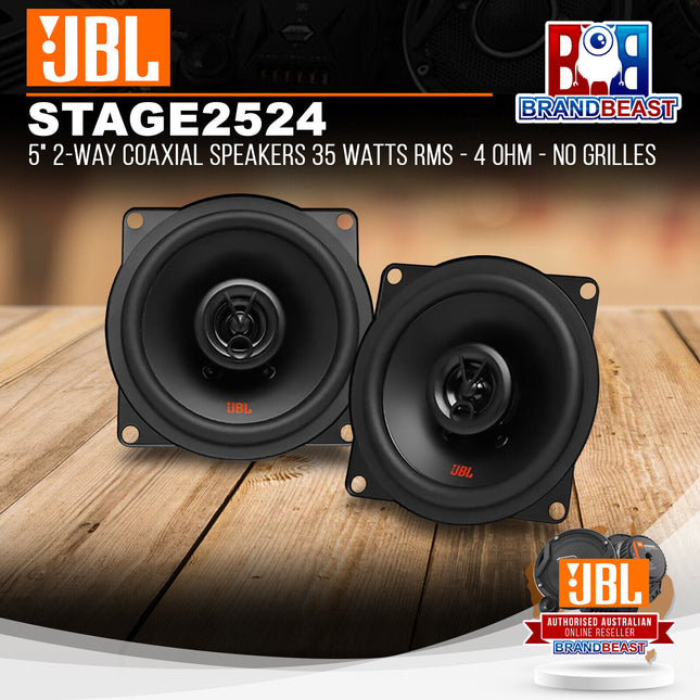 JBL Stage2 524 5" 2-Way Coaxial Speakers 35 Watts RMS - 4 Ohm - No Grilles