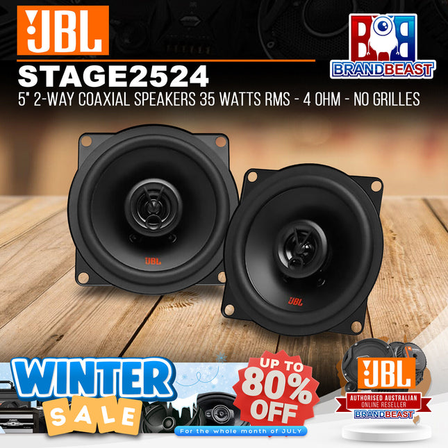 JBL Stage2 524 5" 2-Way Coaxial Speakers 35 Watts RMS - 4 Ohm - No Grilles