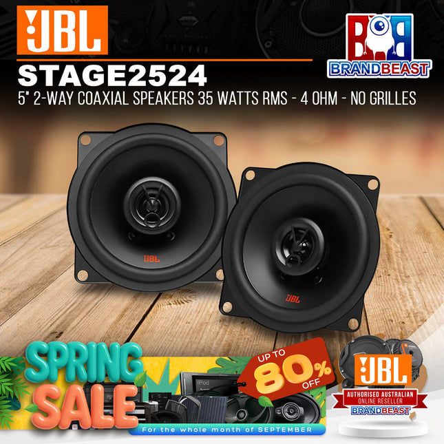 JBL Stage2 524 5" 2-Way Coaxial Speakers 35 Watts RMS - 4 Ohm - No Grilles