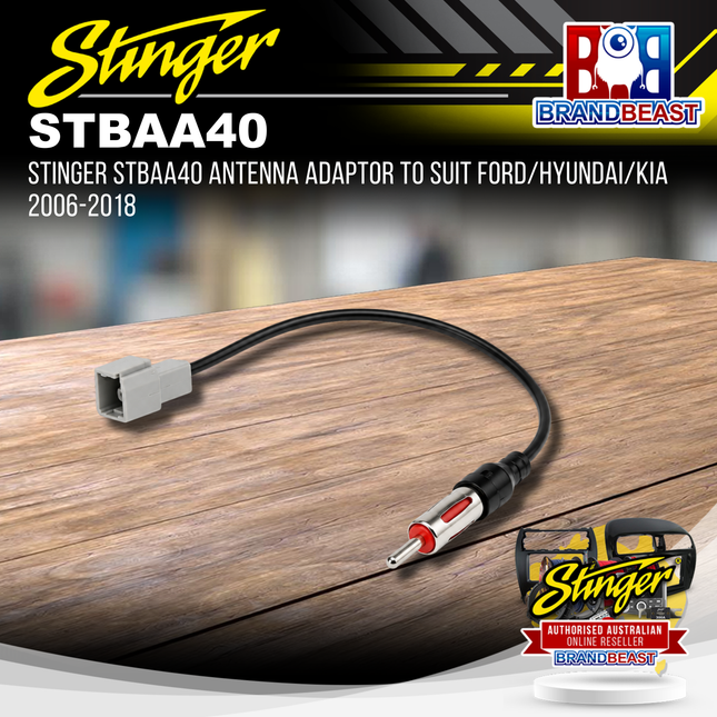Stinger STBAA40 Antenna Adaptor To Suit Ford/Hyundai/Kia 2006-2018