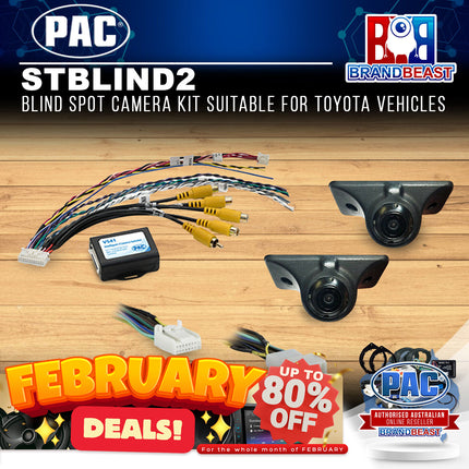 PAC STBLIND2 Blind Spot Camera Kit Suitable For Toyota Vehicles