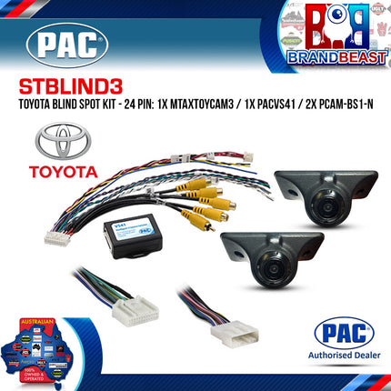 PAC STBLIND3 Blind Spot Camera Kit Suitable For Toyota Vehicles