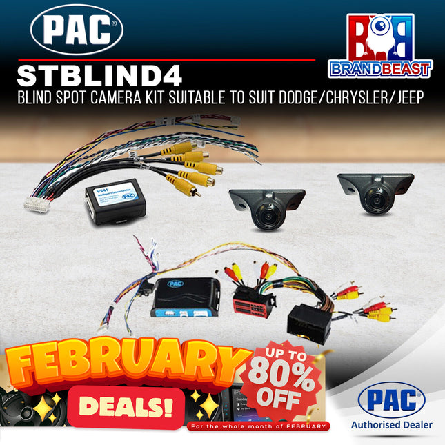 PAC STBLIND4 Blind Spot Camera Kit Suitable Suit Dodge/Chrysler/Jeep