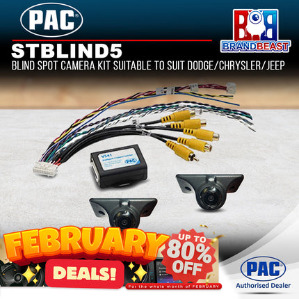 PAC STBLIND5 Blind Spot Camera Kit to Suit Dodge/Chrysler/Jeep