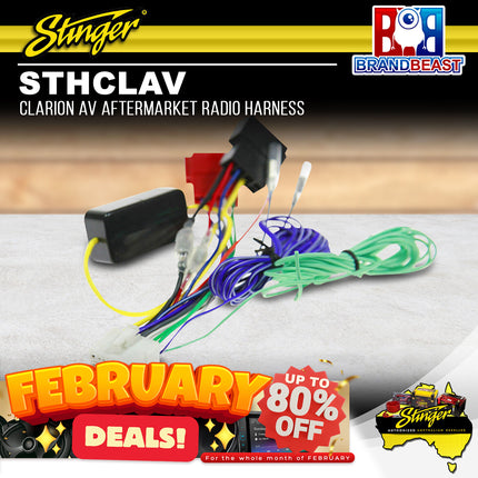 Stinger STHCLAV Clarion AV Aftermarket Radio Harness