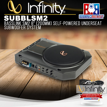 Infinity SUBBLSM2 BASSLINK SM2 8" (200mm) Self-Powered Underseat Subwoofer System