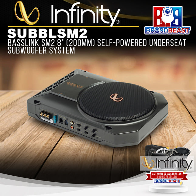 Infinity SUBBLSM2 BASSLINK SM2 8" (200mm) Self-Powered Underseat Subwoofer System
