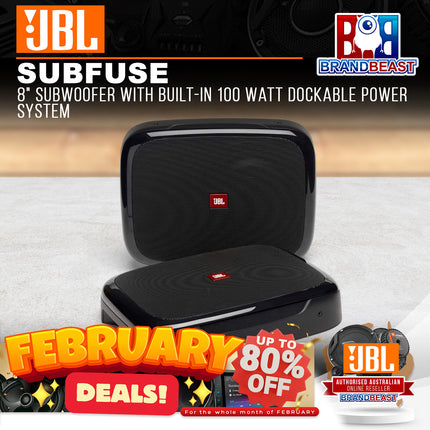 JBL Fuse 8" Subwoofer with Built-In 100 Watt Dockable Power System