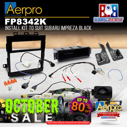 Aerpro FP8342K Install Kit to Suit Subaru Impreza