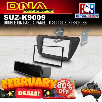 DNA SUZ-K9009 Single/Double DIN Fascia Panel To Suit Suzuki S-Cross