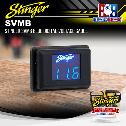 Stinger SVMB Blue Digital Voltage Gauge