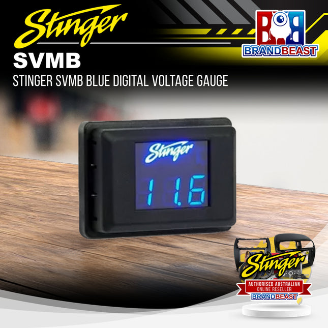 Stinger SVMB Blue Digital Voltage Gauge