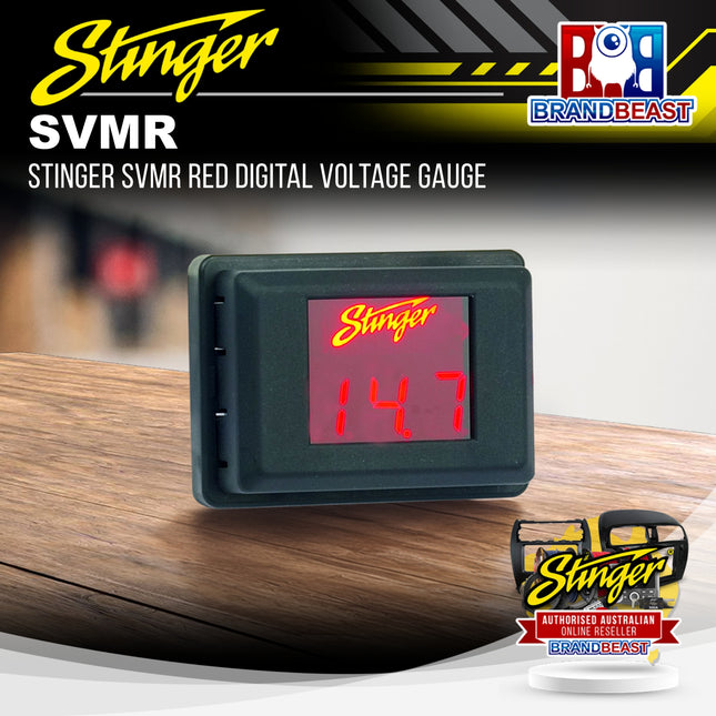 Stinger SVMR Red Digital Voltage Gauge