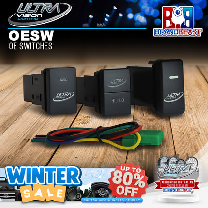 Ultra Vision Lighting SW900 OE Switch To Suit Hilux/Prado/Suzuki/Fortuner/HiAce/LC200/LC79 Series