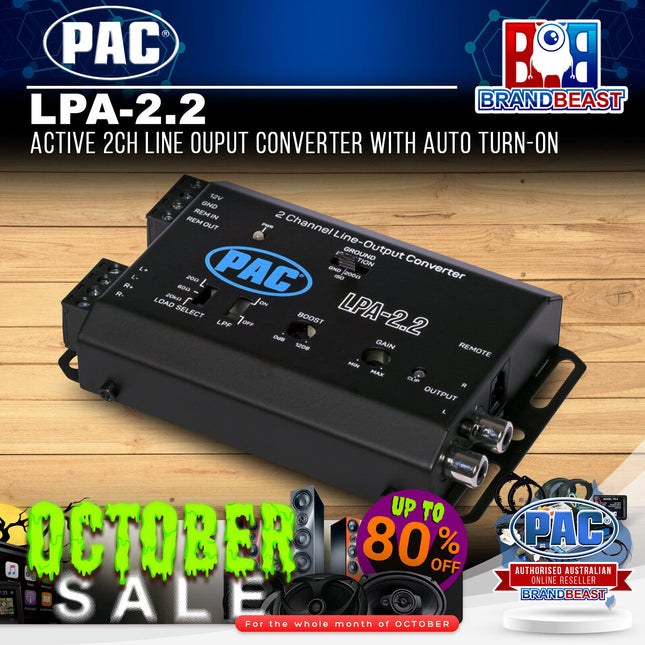 PAC LPA-2.2 Active 2CH Line Ouput Converter With Auto Turn-on