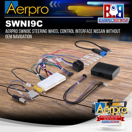 Aerpro SWNI9C Steering Wheel Control Interface Nissan Without OEM Navigation