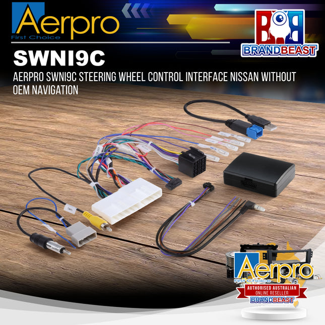 Aerpro SWNI9C Steering Wheel Control Interface Nissan Without OEM Navigation