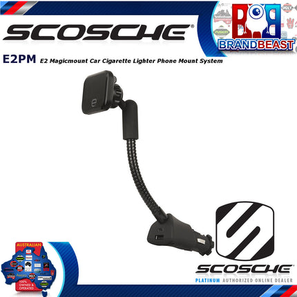 Scosche E2PM Magnetic Cigarette Lighter Dash Mount System