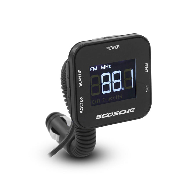 Scosche FMTD3R Digital FM Transmitter with Back Lit Display &amp; Flex-Neck