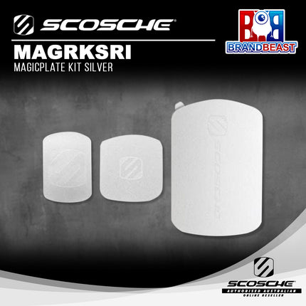 Scosche MAGRKSRI MagicPlate Kit Silver