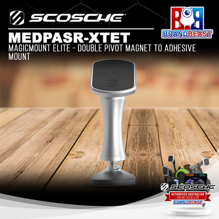 Scosche MEDPASR-XTET MagicMount Elite - Double Pivot Magnet to Adhesive Mount