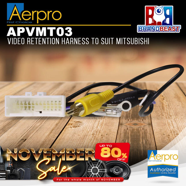 Aerpro APVMT03 Video Retention Harness to Suit Mitsubishi Pajero