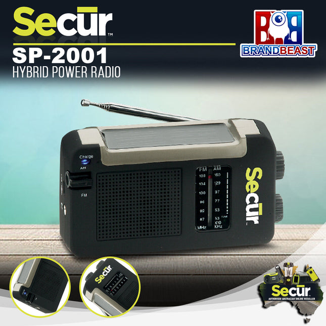 Secur SP-2001 Hybrid Power Radio