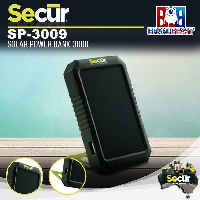 Secur SP-3009 Solar Power Bank 3000