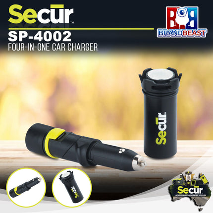 Secur SP-4002 Four-In-One Car Charger