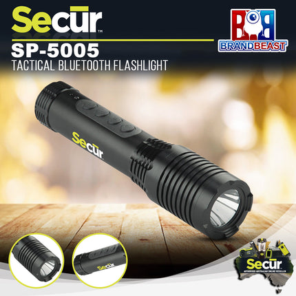 Secur SP-5005 Tactical Bluetooth Flashlight